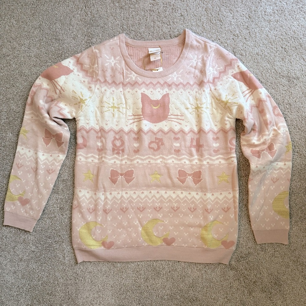 BoxLunch Exlusive Sailor Moon Fashion Collection Holiday Sweater